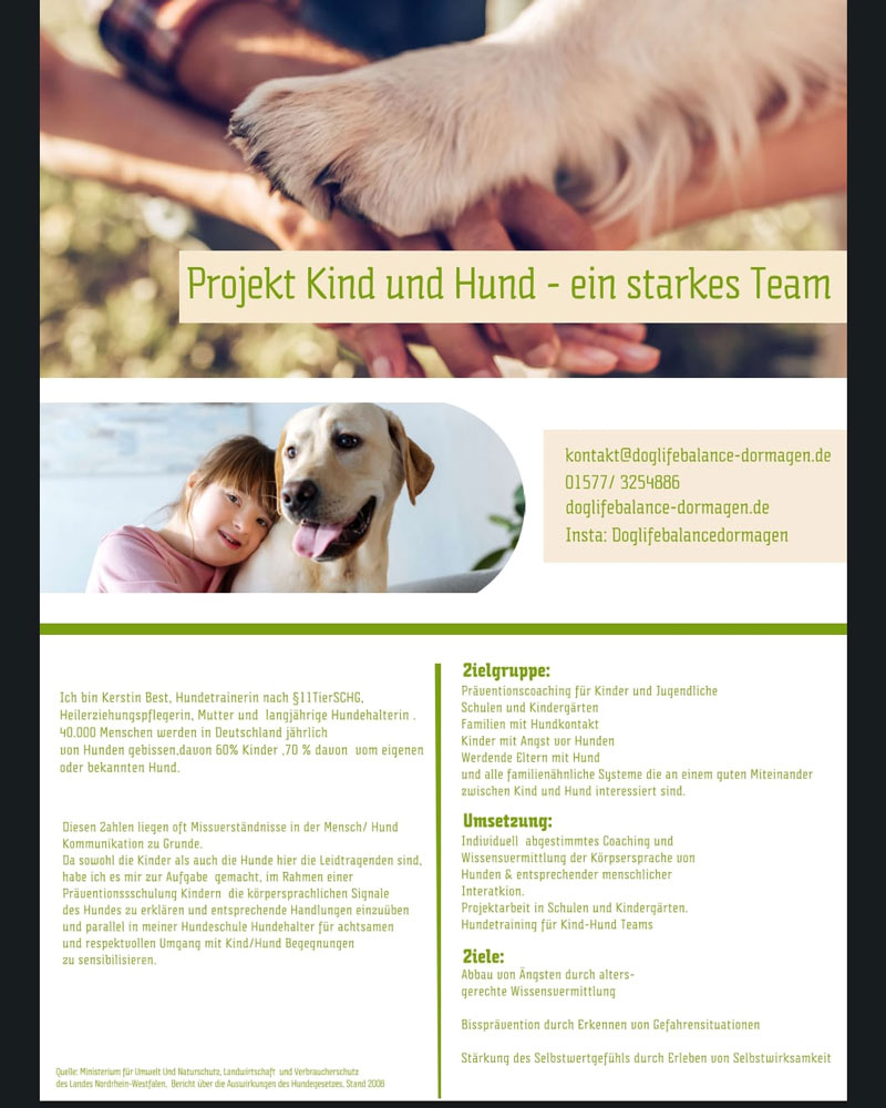 Kind und Hund